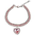 thumbnail image 1 of Collar para mascotas, Collar de joyería de diamantes de tres filas para gatos, perros, suministros de decoración para mascotas, 1 of 5