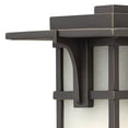 thumbnail image 3 of Hinkley Lighting 2230 11.75" Height 1-Light Lantern Outdoor Wall Sconce with Etched Seedy Shade from the Manhattan Collection, 3 of 6
