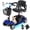 Blue, variant on Arshin Mobility Scooters for Seniors,4 Wheels Mobility Scooters Lightweight and Portable,180W 24V Motor,Suitable for Travel,Adults,Elderly(Purple)