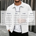 thumbnail image 3 of Men's Corduroy Jacket Lapel Collar Full Zip Up Long Sleeve Casual Coat Classic Textured Outerwear with Pockets, 3 of 9