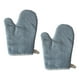 thumbnail image 4 of Guantes de algodón para horno, 2 uds., 26cm x 19cm, aislados térmicamente, fáciles de usar, resistentes al calor, guantes para horno, soporte para , azul Soledad Guantes de cocina, 4 of 10