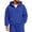 Royal Blue, variant on Rexolia Mens Full Zip Hoodie Long Sleeve Solid Color Plain Hooded Sweatshirt Casual Track Jacket Fall Spring Lightweight Hot Pink L