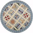 thumbnail image 4 of SAFAVIEH Chelsea Agatha Sea Lovers Wool Runner Rug, Ivory, 2'6" x 10', 4 of 10