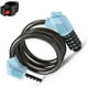 thumbnail image 3 of 5digit combination cable lock for bicycles, mountain bikes, security blue bike lock, 3 of 5