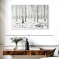 thumbnail image 3 of Elephant Stock Langenargen Winter Forest Wall Art - Horizontal Canvas Wall Art - Living Room Wall Decor - Floral And Botanical Canvas - White And Black Decor - 39" x 26", 3 of 8