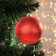 thumbnail image 1 of Adornos navideños de plástico irrompible de 15 cm | Decoraciones navideñas de grado comercial de 150 mm para interiores y exteriores | Bolas de purpurina en rojo, dorado, plateado, azul, rosa y verde, 1 of 5