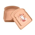thumbnail image 2 of Sandwich Containers, Sandwich Containers for Lunch Boxes Plastic Toast Shape Food Storage Sandwich Box with Lid, BPA Free and Reusable, Microwave Safe, 2 of 5