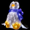 thumbnail image 2 of 11.5" Lighted Commercial Grade Acrylic Sitting Baby Penguin Christmas Display Decoration, 2 of 7