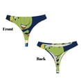thumbnail image 3 of Balery Dino Playing Roller Skate Tangas de Algodón para Mujer con Estampado – Ropa Interior Sexy, Transpirable, G-string-Large, 3 of 6