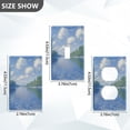 thumbnail image 7 of Yayeee Duplex Wall Plate 1-Gang 4.5"x2.7" Home Receptacle Light Switch Decorative Outlet Cover, Blue Sky and River, 7 of 7