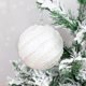 thumbnail image 1 of Bola de Navidad blanca de 8cm, adorno de árbol de Navidad, decoraciones navideñas para el hogar, bolas de espuma decorativas para árbol de Año Nuevo, 3 unids/lote por caja, 2023, 1 of 4