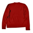 thumbnail image 3 of Tianiyouqing Merino Wool Sweaters for Women, 100% Merino Wool Pullover Long Sleeve Mock Neck Sweater Lightweight Knit Top Red L, 3 of 4