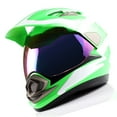 thumbnail image 3 of 1Storm Dual Sport Helmet Motorcycle Full Face Motocross Off Road Bike HGXP14A Racing Green White, 3 of 8