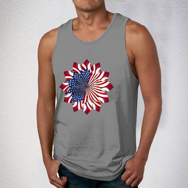 Camiseta sin mangas de cuello redondo para hombre, ropa de ocio, fitness, para el hogar, pijamas, camiseta con estampado de moda a color, blusa deportiva de poliéster para hombre