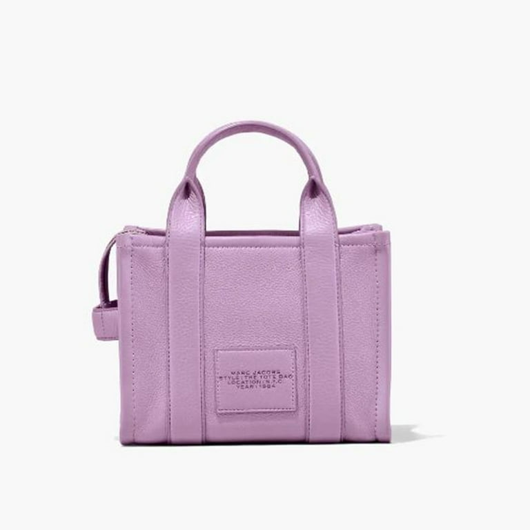 Marc Jacobs Womens The Leather Small Tote Bag Regal Orchid