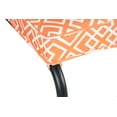 Mainstays Belden Park Cushion Steel Outdoor Chaise Lounge Orange