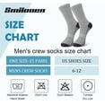 thumbnail image 6 of Smilooen 15 Pairs Athletic Socks Breathable Crew Moisture Wicking Sport Running Socks for Men Size 6-12, 6 of 6