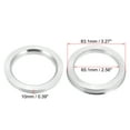 thumbnail image 5 of 4pcs OD 83.1mm to ID 65.1mm Aluminium Alloy Car Auto Hub Centric Rings Wheel Bore Center Spacer, 5 of 7