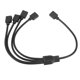 thumbnail image 5 of Divisor de cable argb, 1 a 4 hírra a hurbra 5 v 3 pines rgb cable de extensión divisor para chasis de computeradora enfriador de cpu y ventilador argb de 5 v, 5 of 7