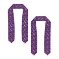 thumbnail image 2 of Fotbe Retro 80s Style Printed Class of 2024 Graduation Stole, 2 of 7
