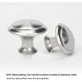 thumbnail image 1 of 10 Pcs Boutons de Meubles en Acier Inoxydable Boutons de Tiroir Boutons de Commode Argent style Rond, 1 of 5