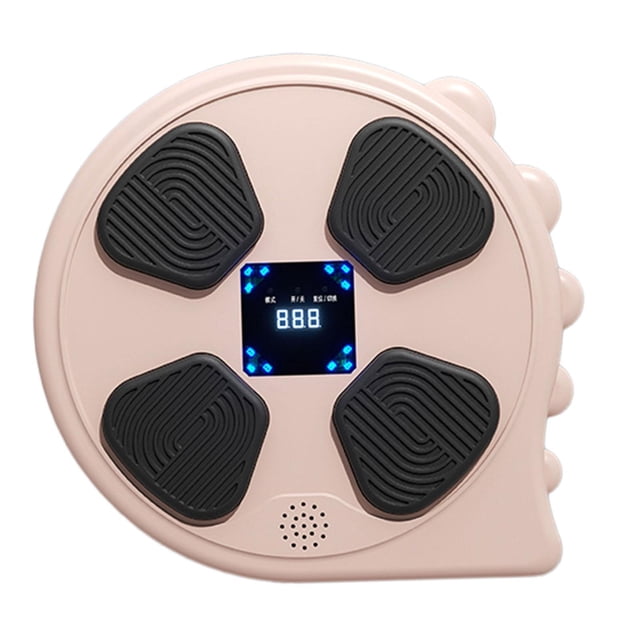 Máquina de boxeo musical, equipo de boxeo montado en la pared, máquina musical para adultos y niños, máquina de entrenamiento en casa para interiores rosa