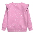 thumbnail image 6 of Yuyamidu Axolotl Sweatshirt for Girls 3T 4T Toddler Pink Crewneck Sweatshirts Ruffle Shoulder Long Sleeve Pullover Tops Soft Lightweight School Outdoor Play Clothes, 6 of 8