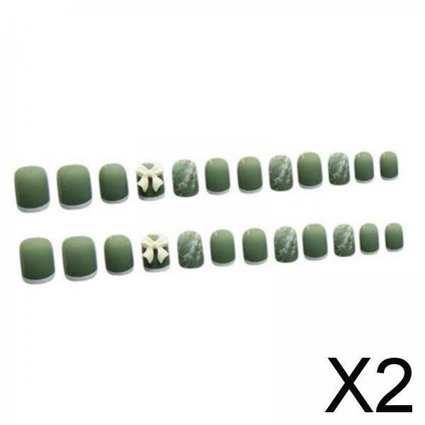 Set de Uñas Postizas Fernando Elegante Cubierta y Accesorios 2 piezas