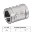 thumbnail image 4 of Unique Bargains 1/2 NPT Female Thread Straight Pipe Fitting Connector 304 Stainless Steel 2 Count, 4 of 5