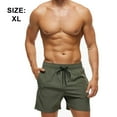 thumbnail image 2 of Bañador de secado rápido para hombre, traje de baño sólido, pantalones cortos deportivos con bolsillos con cremallera, 2 of 8