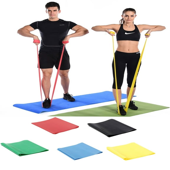 Visland Resistance Bands Set, Exercise Bands for Strength Training, Yoga, Pilates, Stretching,Latex Elastic Band with Different Strengths,Workout Bands for Home