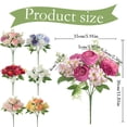 thumbnail image 3 of Peonies Artificial Flowers Fake Hydrangea Silk Peony Bouquet Bulk for Vase Floral Arrangements Wedding Arch Decor Centerpiece Table Decorations, 3 of 9