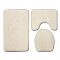 thumbnail image 2 of relayinert 3pack/lot Bathroom Rug Sets Easy To Install Waterproof Anti-slip Multi-functional Comfortable PJ210611-B001 1Set, 2 of 6
