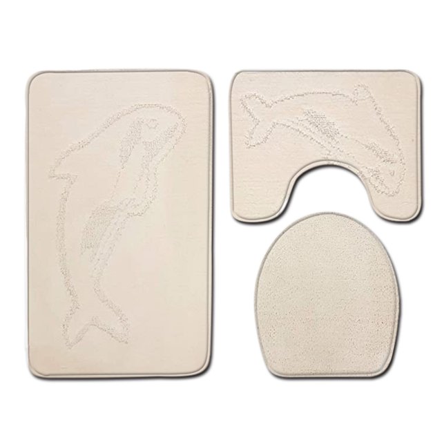 Guardoinrt 3pcs/set Stylish And Comfortable Bath Mat For Chic Bathroom Decor Easy PJ210611-B001 1Set