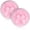 Pink+Pink, variant on 2 count Dusting Puff, 3.4 Inch Soft Dusting Puffs Large Puff, Washable , Big Puffs for Women Makeup (White+)