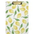 thumbnail image 1 of FMSHPON Yellow Lemon Clipboard Hardboard Wood Nursing Clip Board and Pull for Standard A4 Letter 13x9 inches, 1 of 8
