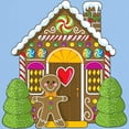thumbnail image 3 of CafePress - Gingerbread House Light T Shirt - Men's Classic Graphic T-Shirt, 3 of 4