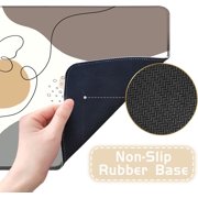 Desk Pad, Boho Mouse Pad, Desk Mat, Desk Mats on Top of Desks, Abstract Century Minimalistic Desk Pad for Keyboard and Mouse, Large Desk Cover Mat, Cute Desk Mat, 35.3x15.7''''