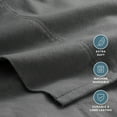 thumbnail image 3 of Bare Home Luxury 100% Cotton Flannel Twin Sheet Set, Deep Pocket, 3-Piece, Gray, 3 of 10