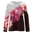 thumbnail image 5 of Shorts pour Femmes T-Shirt Décontracté à Carreaux à Col Rond à Manches Courtes Haut Ample,Tops pour Femmes,Hauts à Manches 3/4 pour Femmes,Hauts Décontractés pour Femmes, 5 of 5