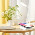 thumbnail image 5 of shyuyusa LED Eye Protection Desk Lamp Student Reading Wireless Charging Desk Lamp with USB Charging Port & Clock,Children's Bedroom 3Class To Adjust Night Reading Lamp10W Wireless Charging, 5 of 8