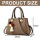 thumbnail image 2 of Bolso bandolera de PU adecuado para que las mujeres vayan a trabajar y tengan citas. Bolso de hombro de gran capacidad, 2 of 5