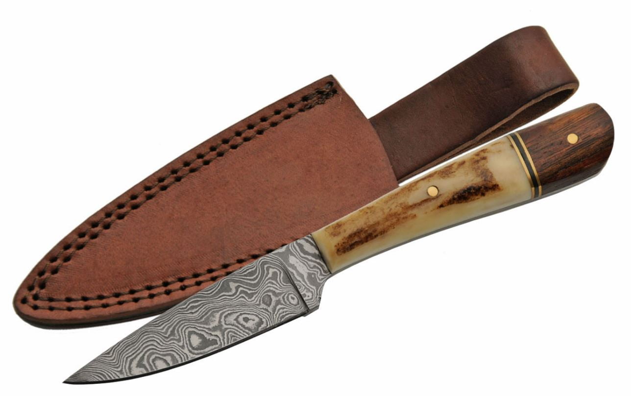 Photo 1 of 7" Stag Wood Sidearm Knife 