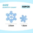 thumbnail image 2 of 50 Mini small Resin Snowflakes 3 colors.3 sizes DIY accessories, 2 of 5
