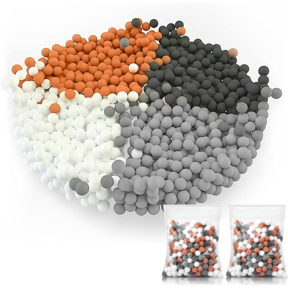 4 Packs Replacement Shower Head Beads, Shower Filter Stone Beads, Mineral Stone Balls for Water Filtration, for Filtered Shower Head