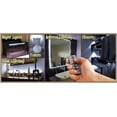 thumbnail image 3 of Biltek 16.4' ft Cool White Bed Night Light Closet TV Remote Controlled LED Strip Lighting SMD3528 Wall Plug - Headboard Closet Make Up Counter Mirror Light LED Strip 3528 SMD Flexible DIY 110V-220V, 3 of 6
