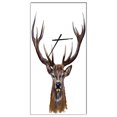 thumbnail image 1 of DesignArt Deer Head in Front Illustration Large Wall Clock, 1 of 2