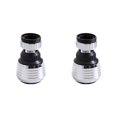 thumbnail image 1 of Decodeary Kitchen Sink Faucet Aerator Replacement -proof Sprayer Water-saving 360 Degrees Rotatable Water Tap Nozzles Silver Black 2Set, 1 of 6