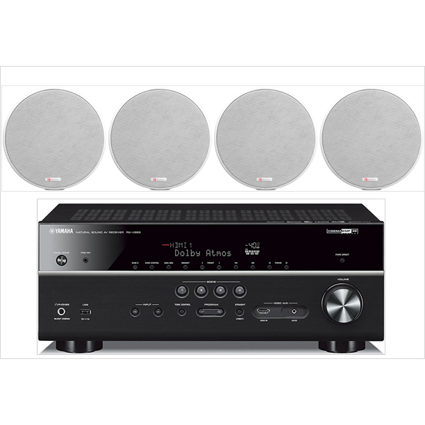 Yamaha 7.2Channel Wireless Bluetooth 4K Network A/V WiFi Home Theater Receiver + Boston