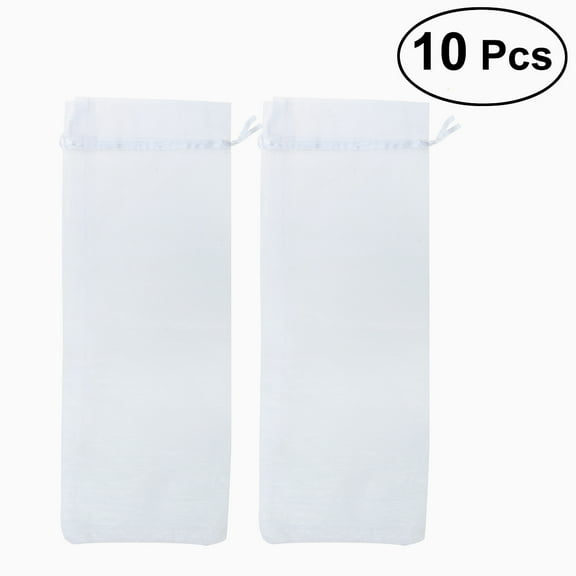 Wine Bottle Cover Gift Bags Organza Tasting Party Favors Clear Packing White